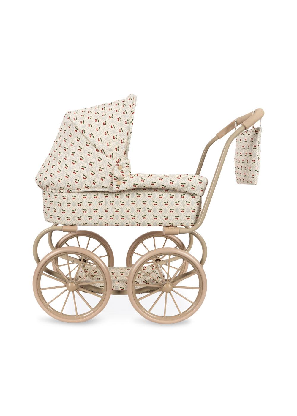 Konges Sløjd Puppen-Kinderwagen "Mini Doll Pram Cherry Motiv"