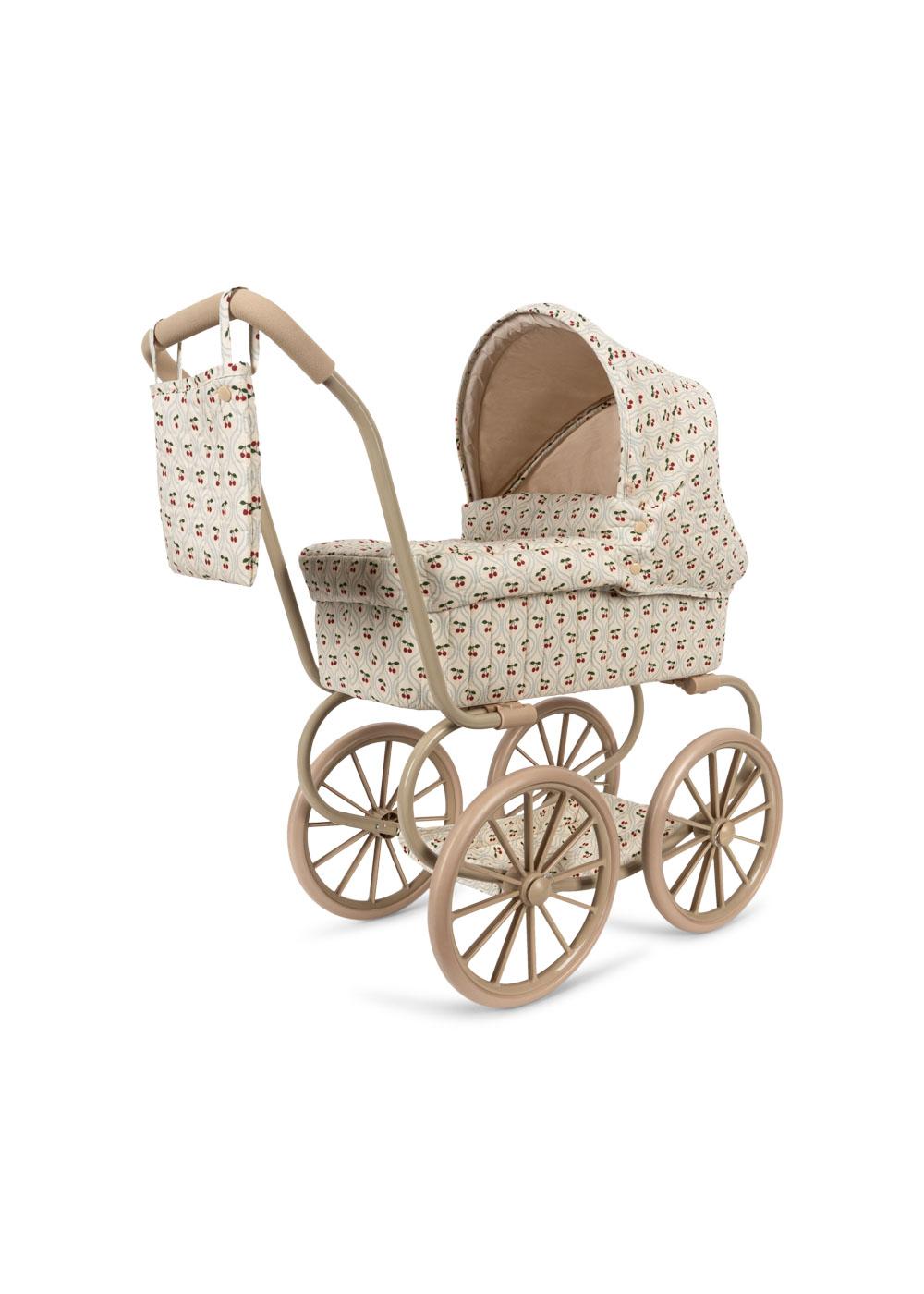 Konges Sløjd Puppen-Kinderwagen "Mini Doll Pram Cherry Motiv"