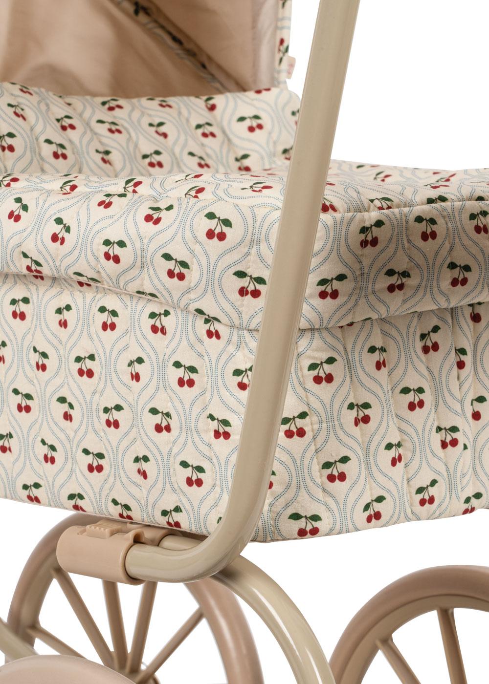 Konges Sløjd Puppen-Kinderwagen "Mini Doll Pram Cherry Motiv"