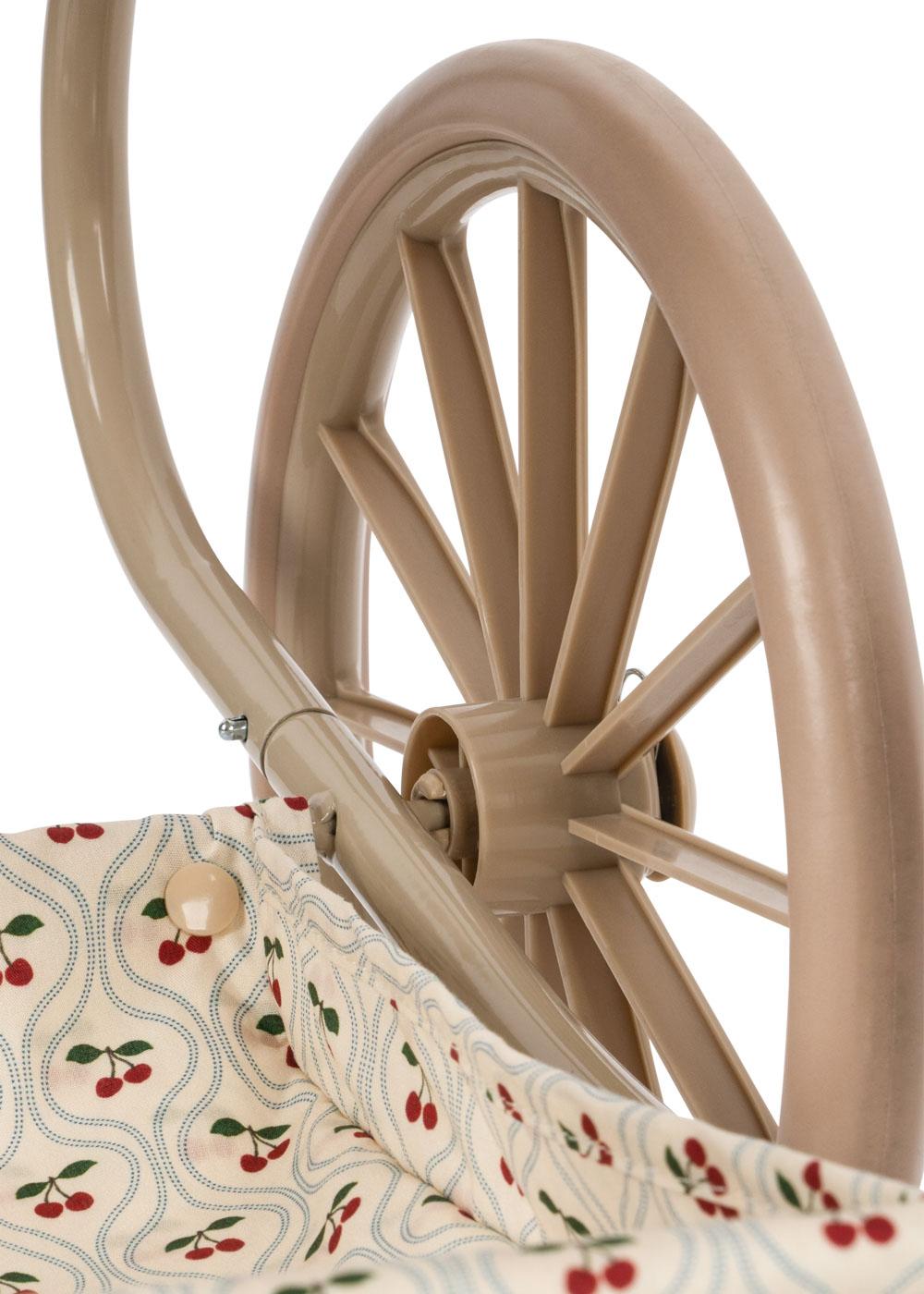 Konges Sløjd Puppen-Kinderwagen "Mini Doll Pram Cherry Motiv"