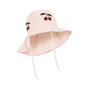 Konges Sløjd Sonnenhut "Ellie Bow Hat" Peony Stripe