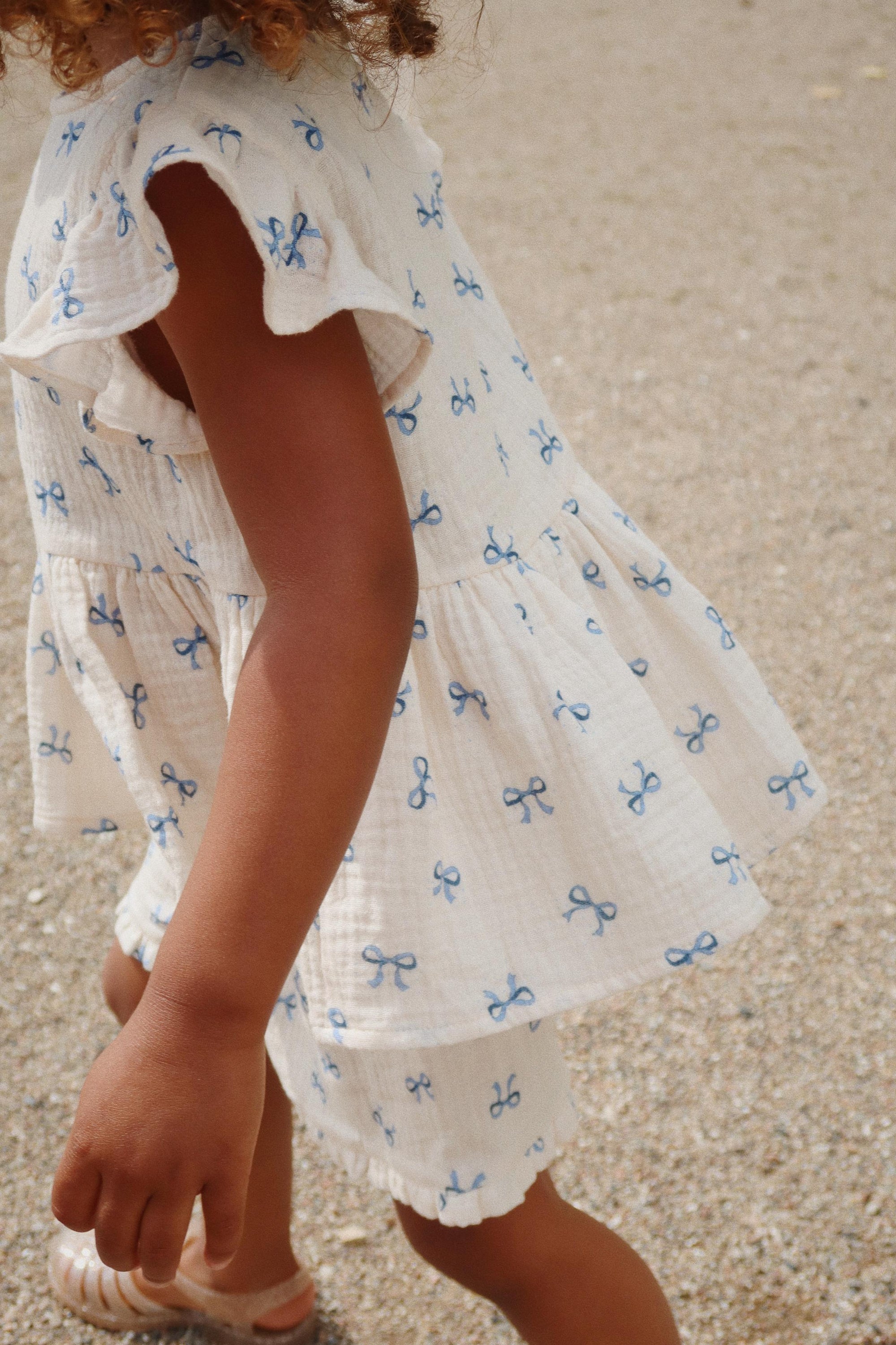 Konges Sløjd Top "Coco" Bow Bleu