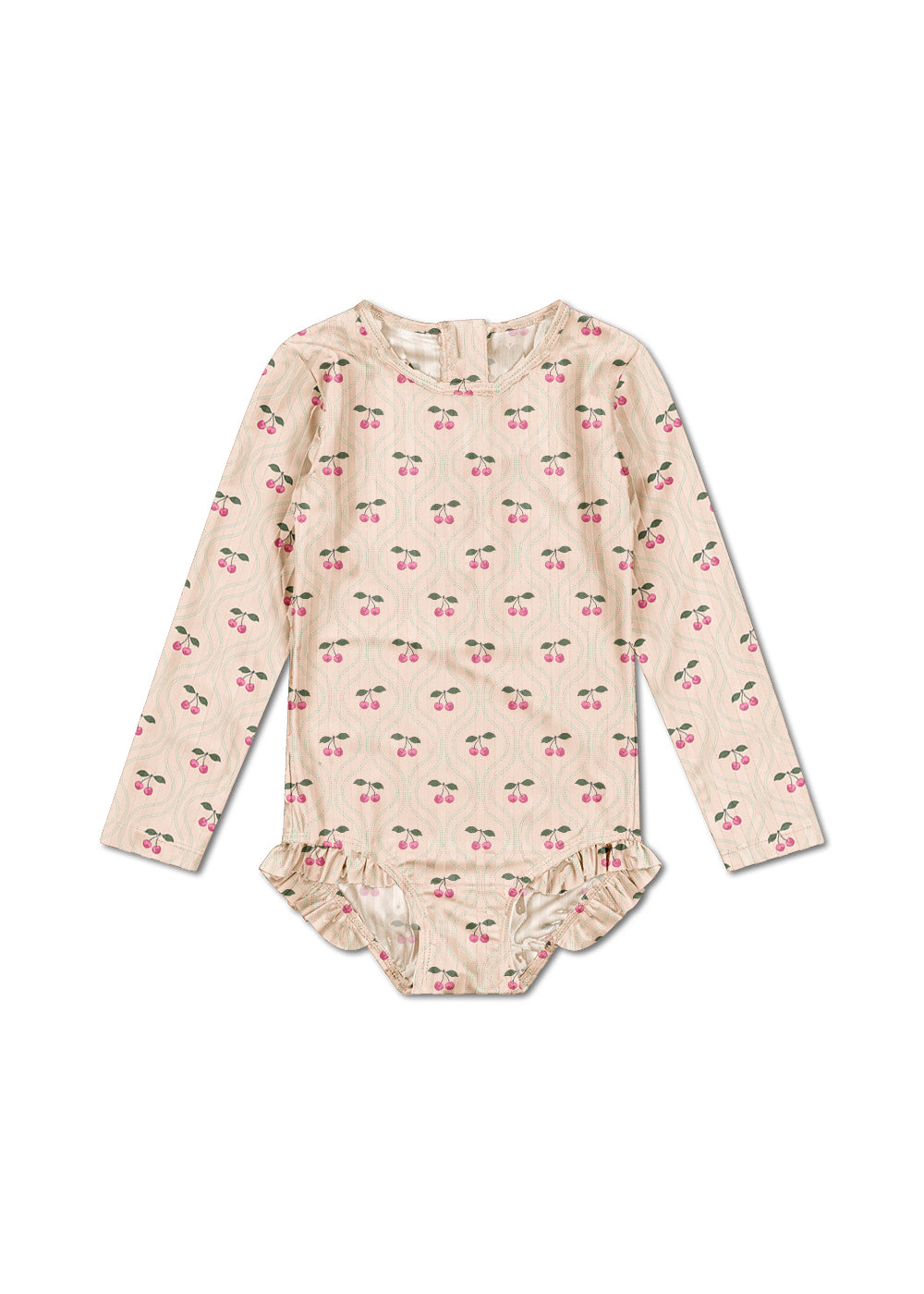 Konges Sløjd UV-Badeanzug "Merle" Cherry Pink Motif