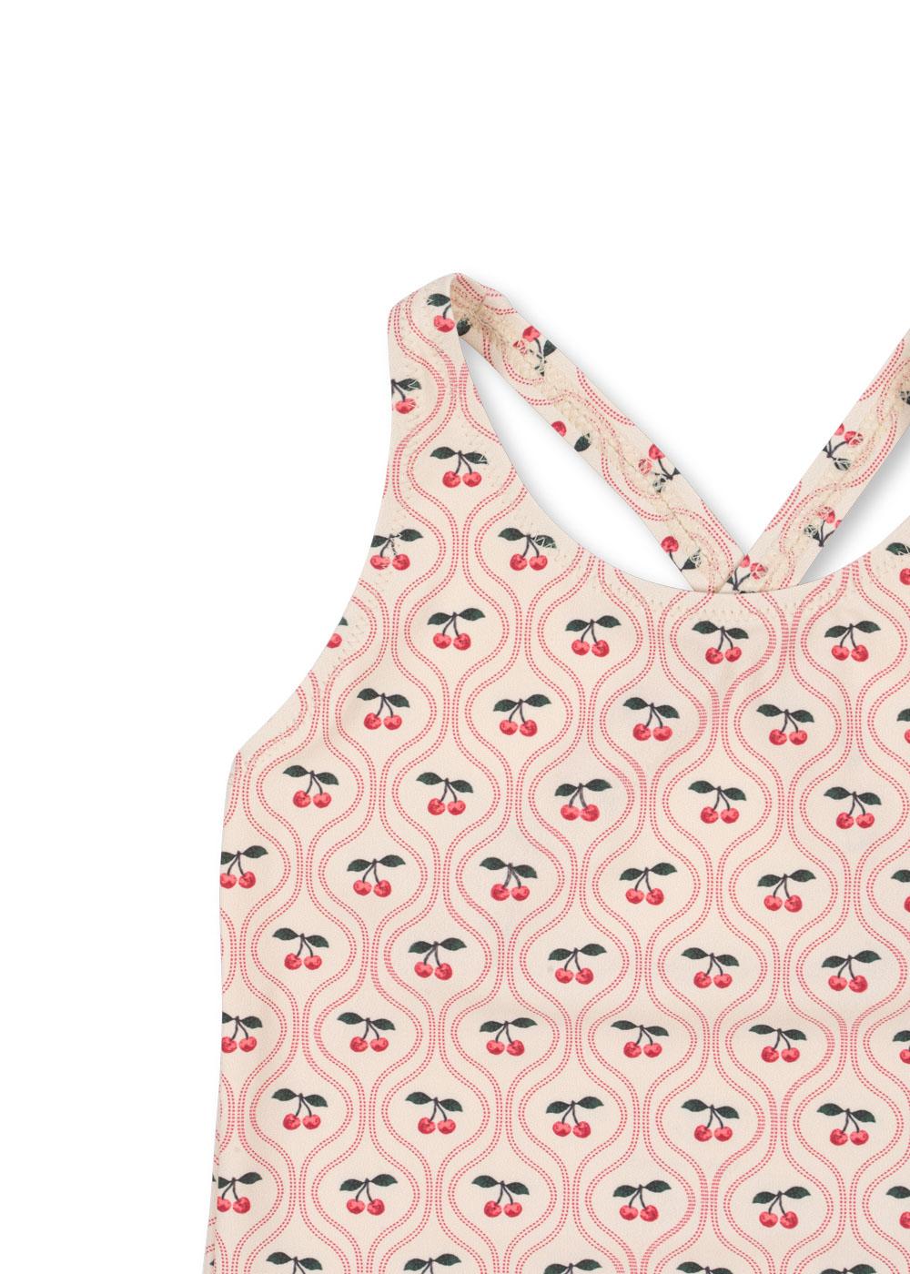 Konges Sløjd UV-Badeanzug "Merle" Cherry Pink Motif