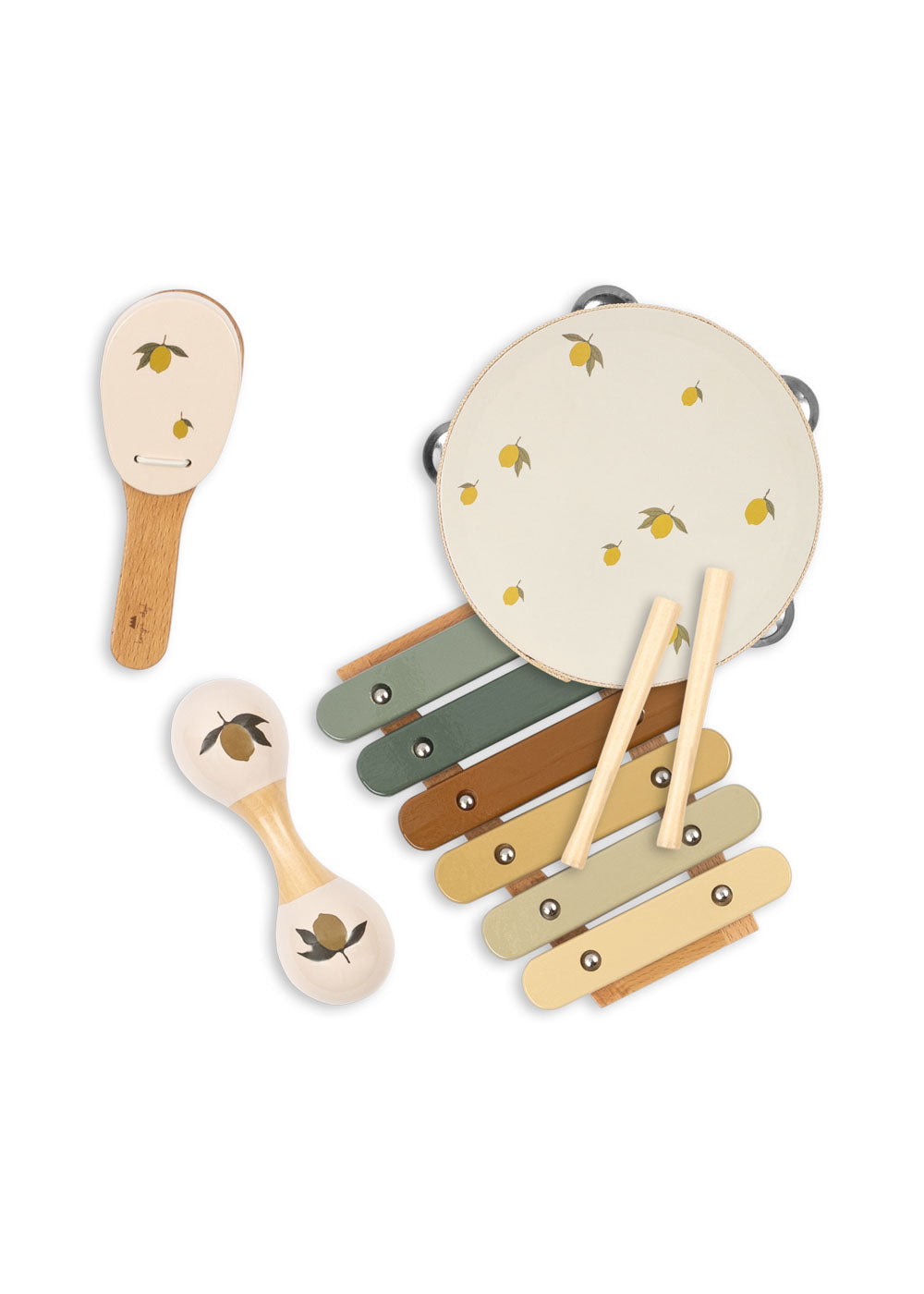 Rassel Xylophon und Trommel für Kinder