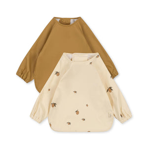 Konges Sløjd Long-Sleeved Bibs 2-pack "Lemon"