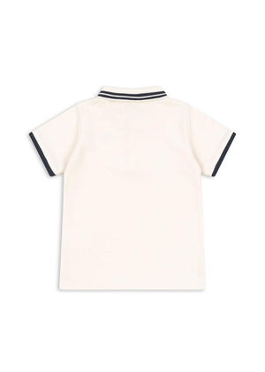 T-Shirt Konges Sløjd « Florian » blanc antique | bleu