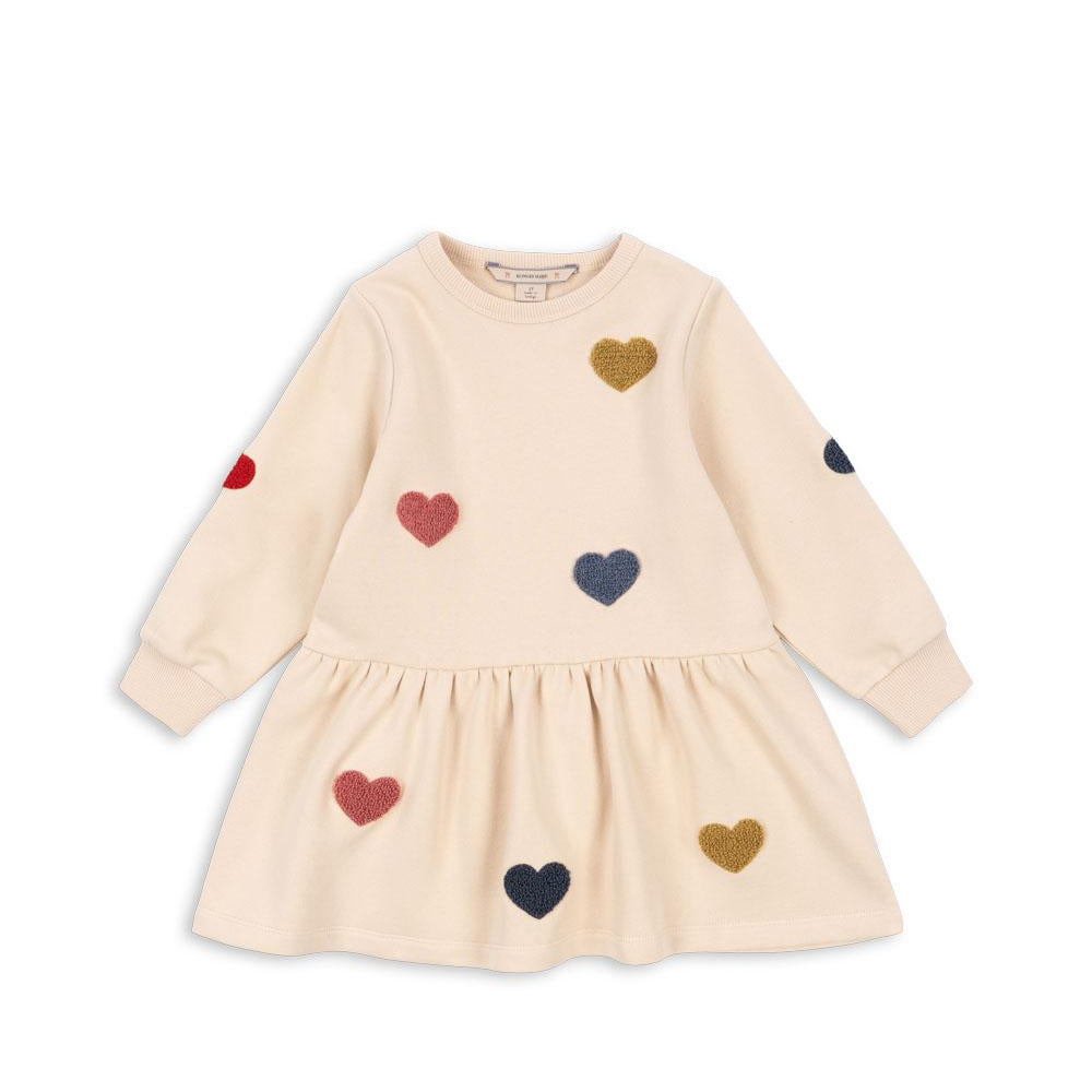 Konges Sløjd Sweatkleid "Lou" Multi Heart
