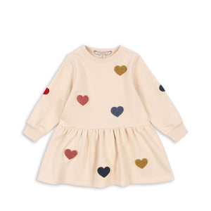 Konges Sløjd Sweatkleid "Lou" Multi Heart
