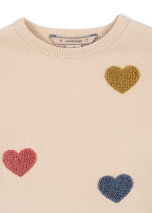 Konges Sløjd Sweatshirt Dress "Lou" Multi Heart