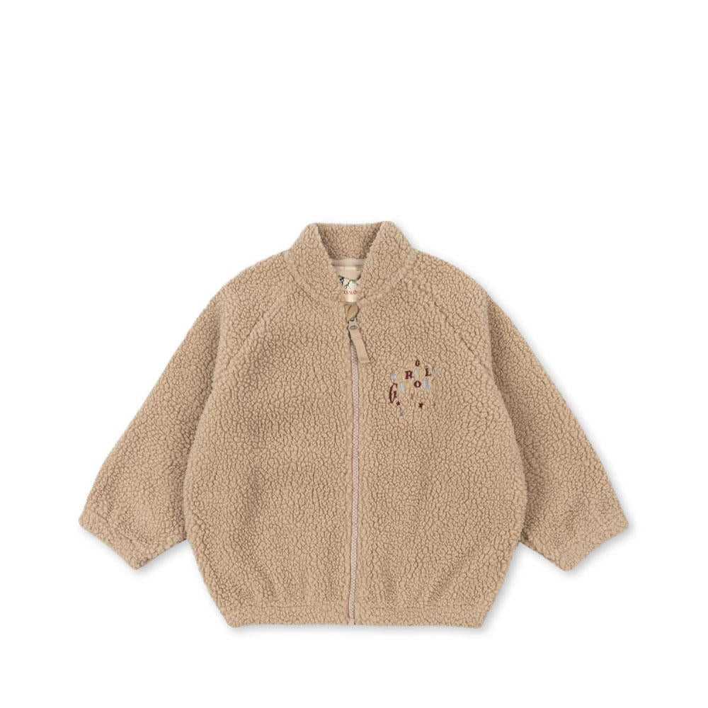 "Konges Sløjd Bomberjacke Jazz – Teddyjacke in Sand Oxford Tan für Kinder"