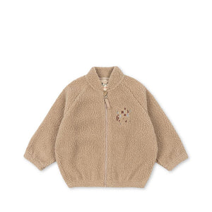 "Konges Sløjd Bomberjacke Jazz – Teddyjacke in Sand Oxford Tan für Kinder"