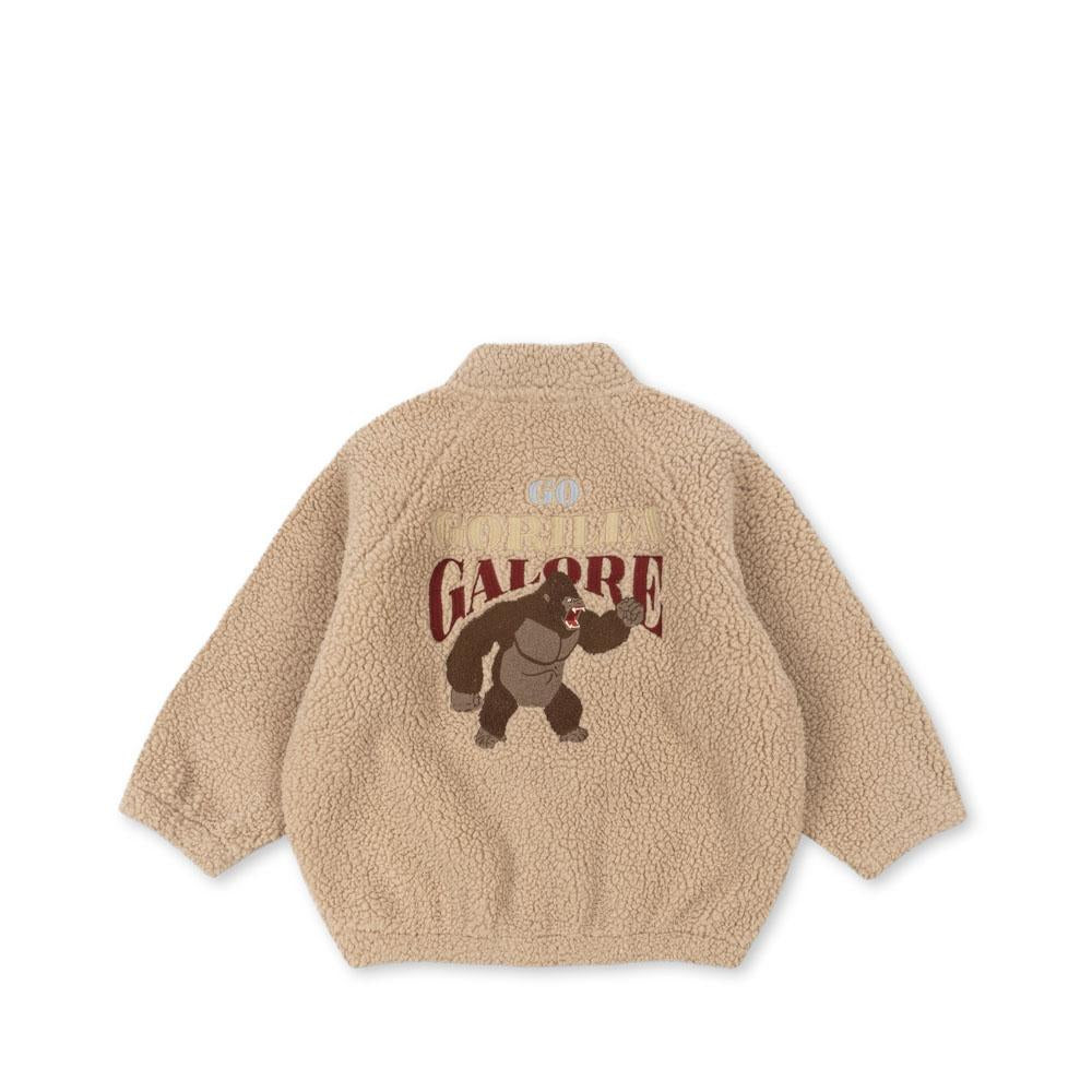 Konges Sløjd Teddy Bomberjacke "Jazz" Sand Oxford Tan