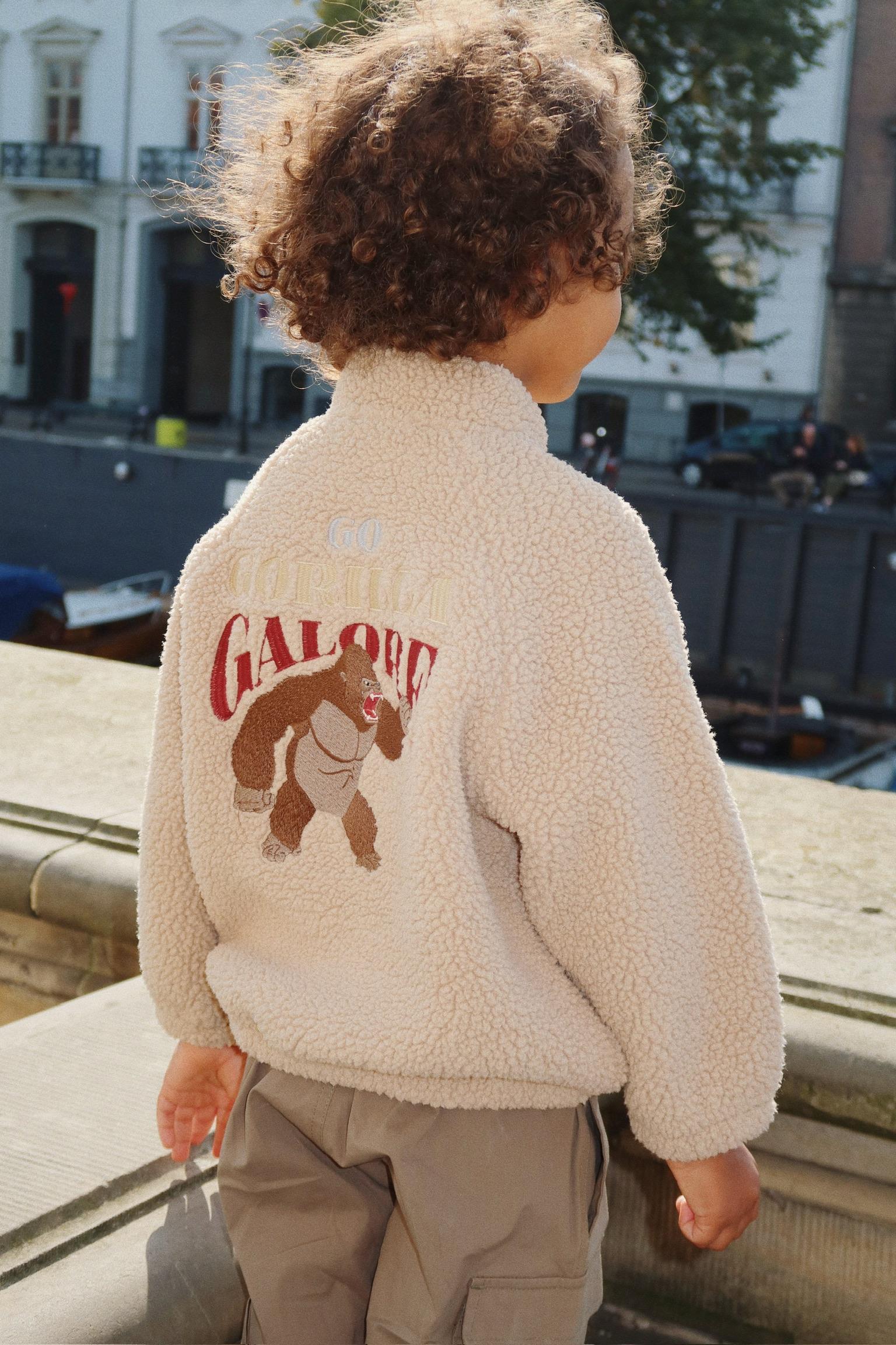 Konges Sløjd Teddy Bomberjacke "Jazz" Sand Oxford Tan