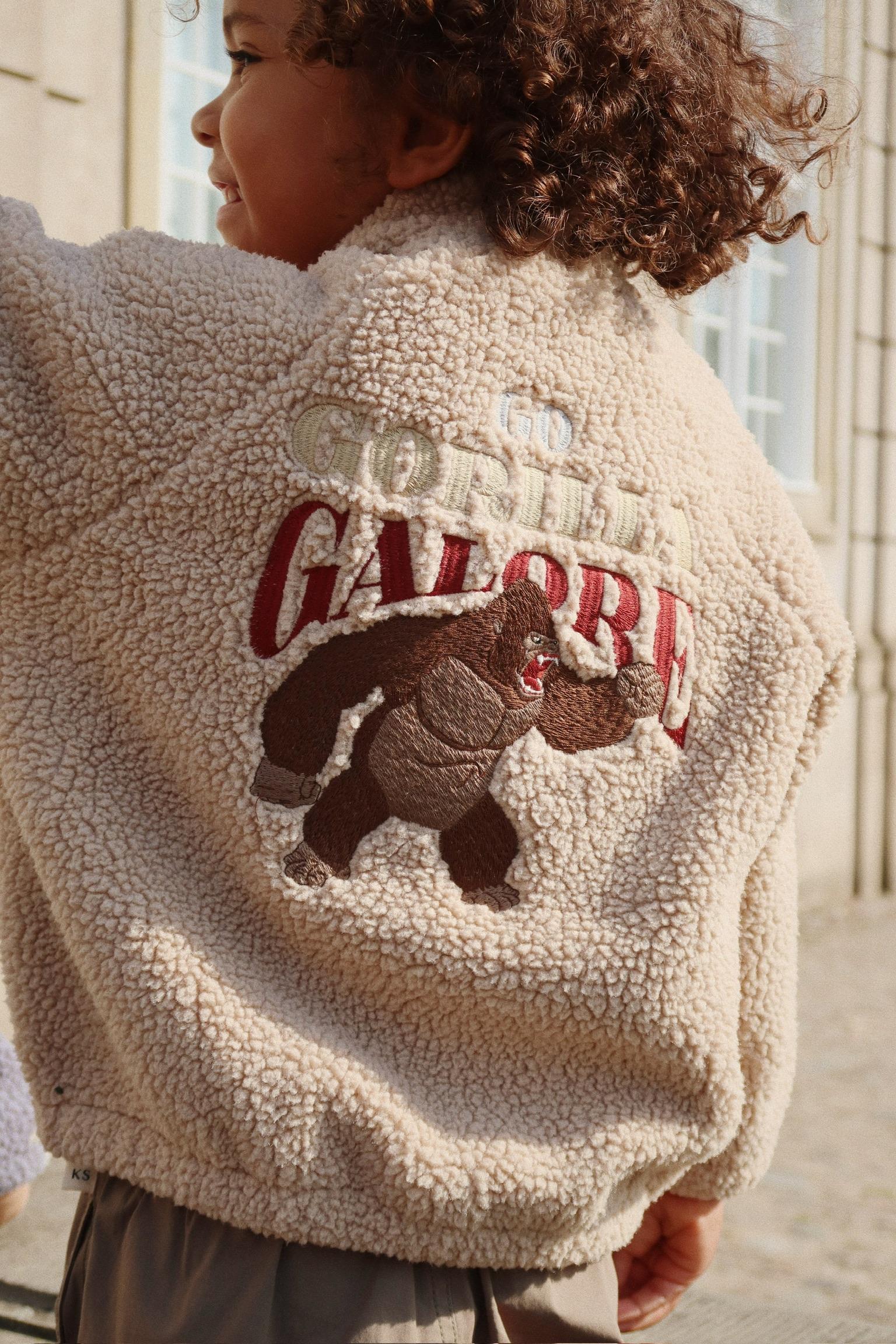 Konges Sløjd Teddy Bomberjacke "Jazz" Sand Oxford Tan