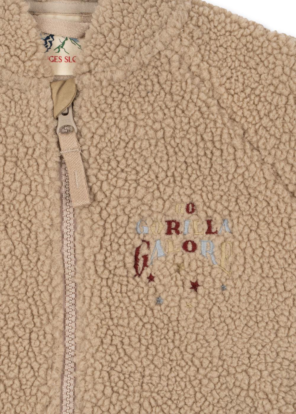 Konges Sløjd Teddy Bomberjacke "Jazz" Sand Oxford Tan