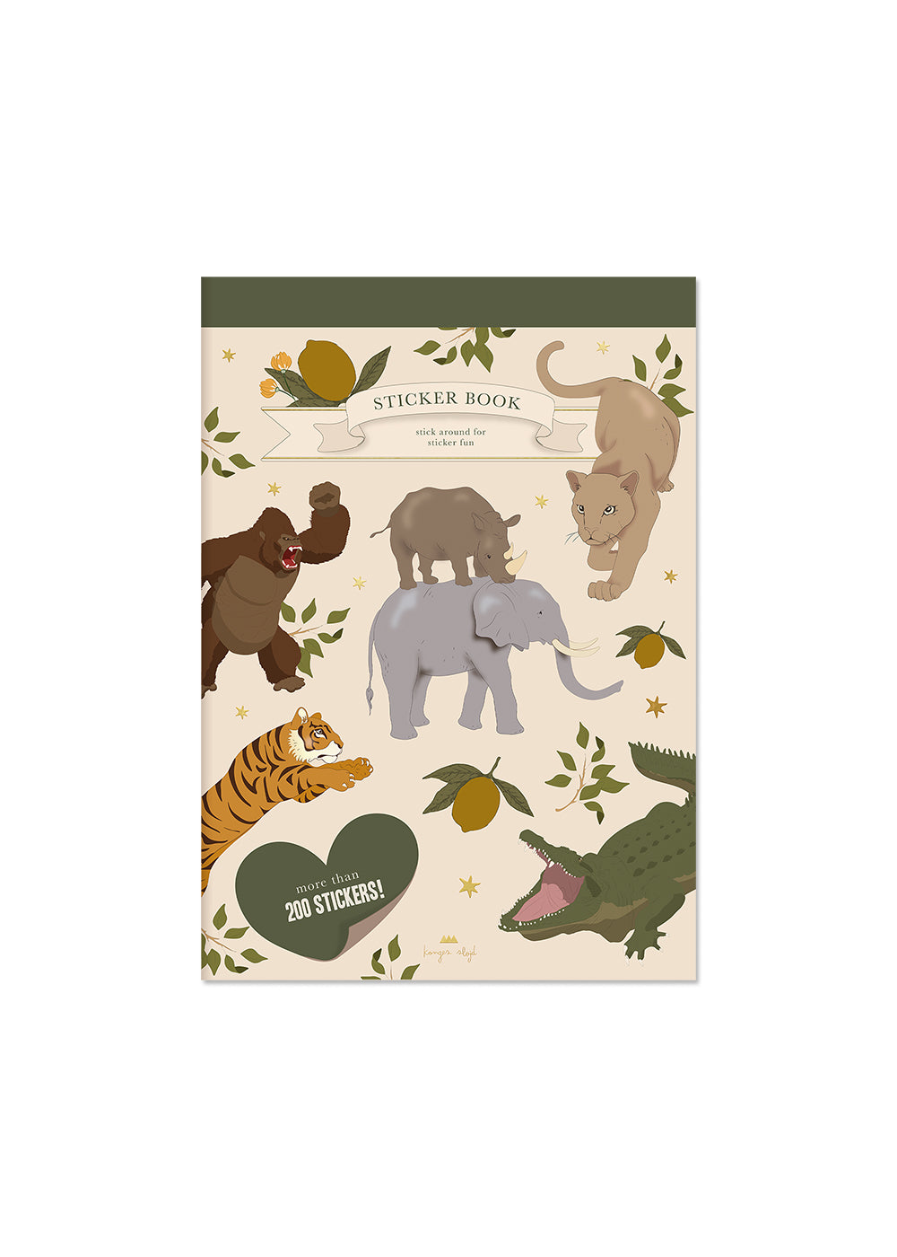 "Konges Sløjd Sticker-Buch A Sticker Day mit Tiger-Motiven"