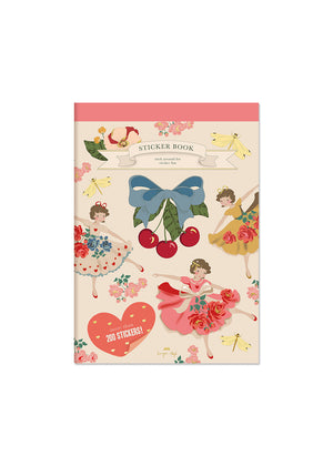 "Konges Sløjd Sticker-Buch A Sticker Day in Pink – buntes Sticker-Set"