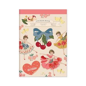 "Konges Sløjd Sticker-Buch A Sticker Day in Pink – buntes Sticker-Set"