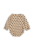 "Konges Sløjd Baby-Romper Chleo in Coeur Eclipse – mit Herzchenmuster"