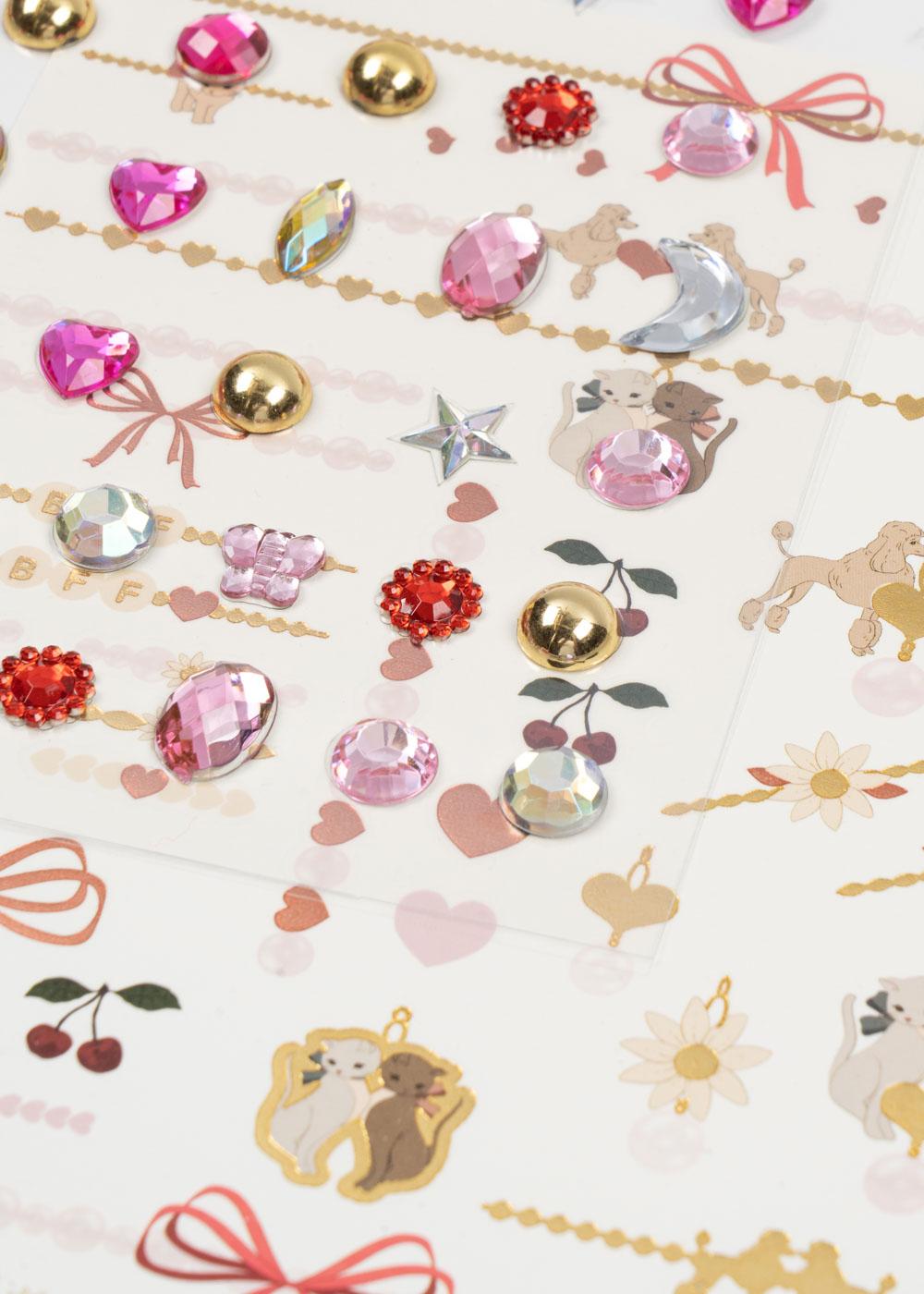 Konges Sløjd Tattoos Glitzer Set | Heart Mix