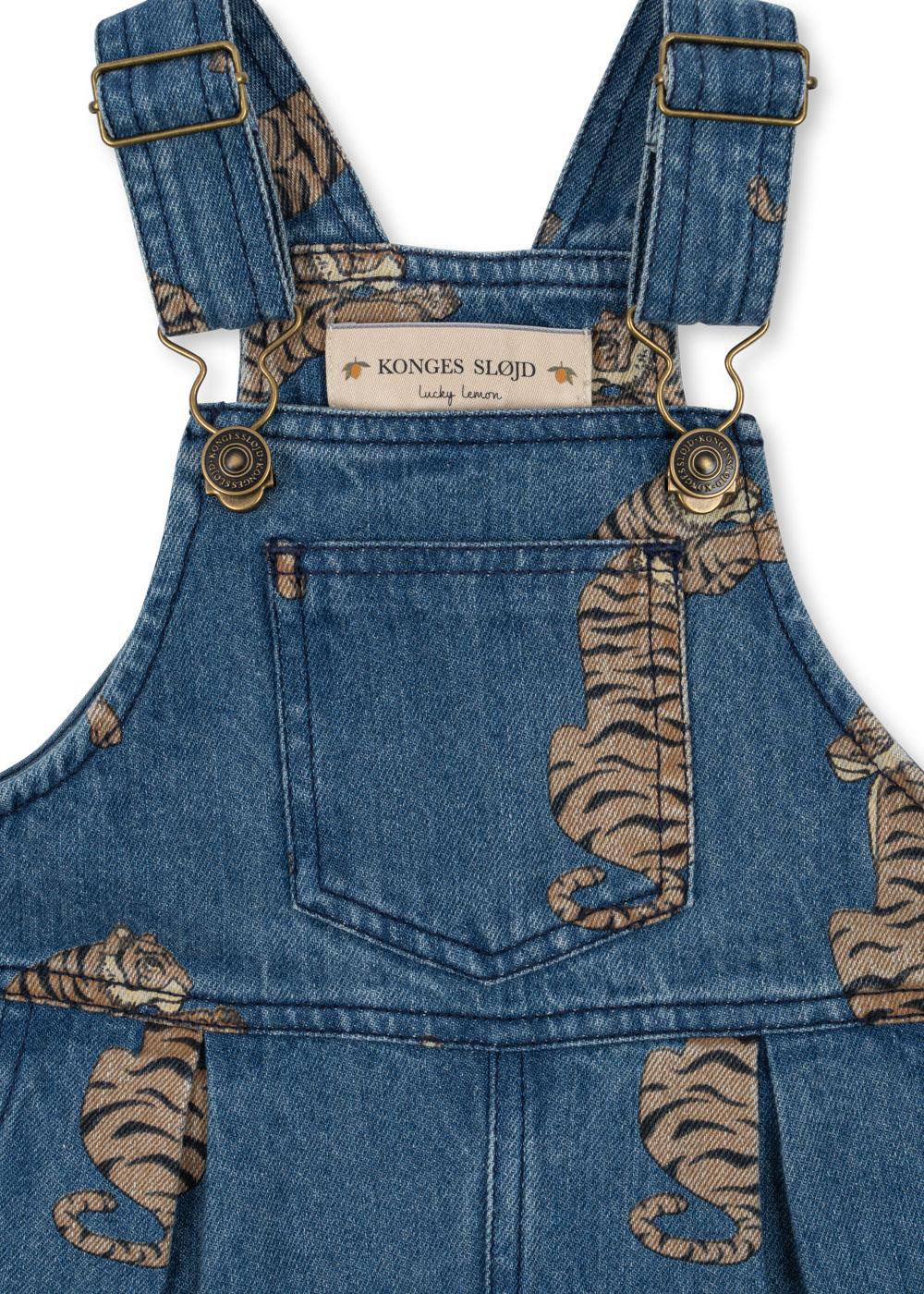 Konges Sløjd Latzhose Denim "Magot" Tiger