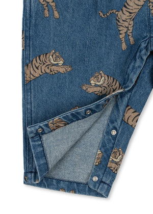 Salopette en jean Konges Sløjd "Magot" Tiger