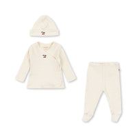 "Konges Sløjd Geschenk-Set Nia – Cherry Lemon Design für Neugeborene"