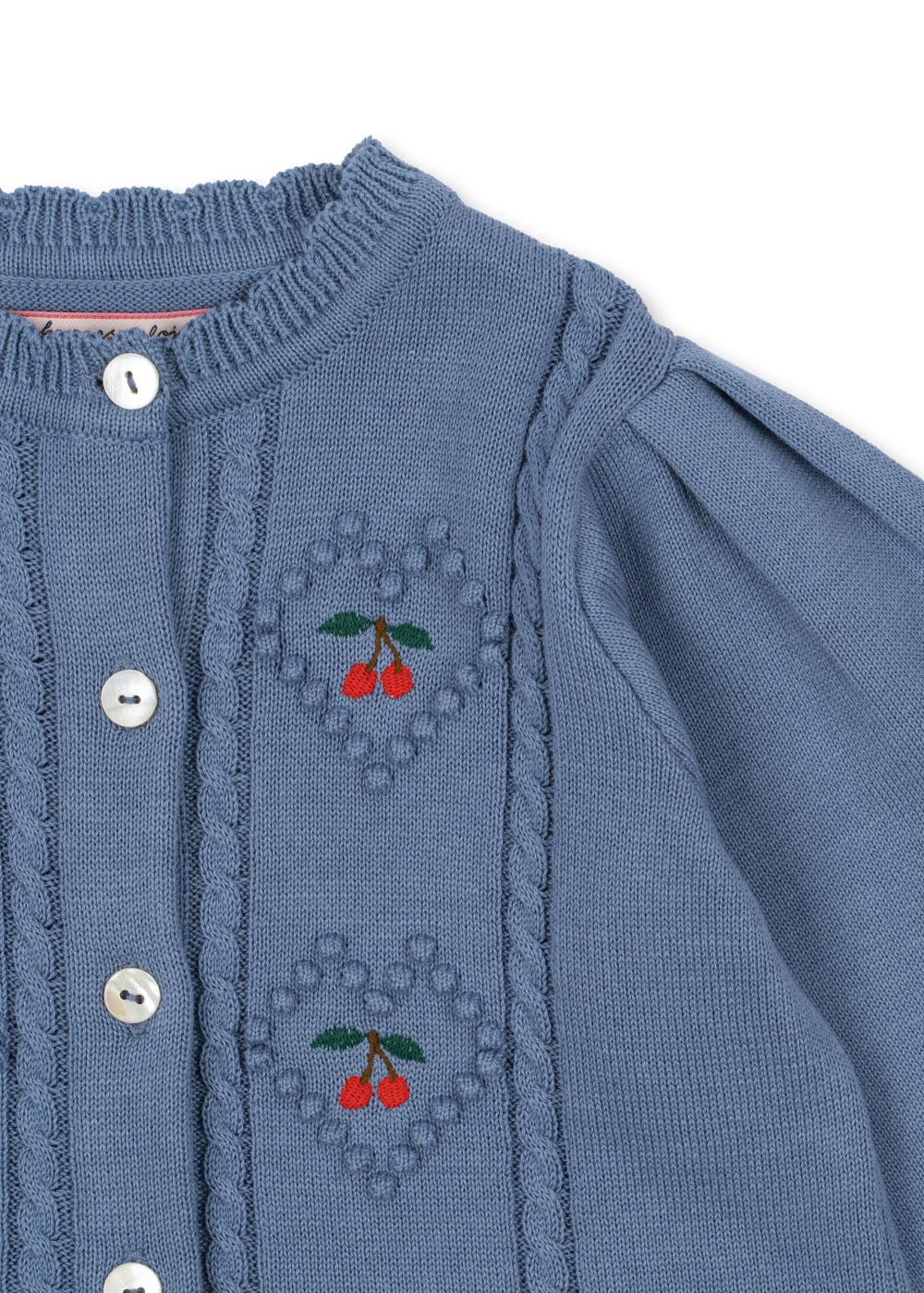 Konges Sløjd Strickjacke "Soleil" Country Blue