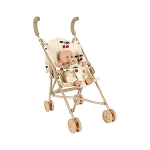 Konges Sløjd Puppen-Buggy mit Puppe Cherie im Ma Grande Cerise Design