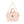 Alt-Text: Konges Sløjd Puppen-Wickeltasche in zartem Rosé (Cameo Rose) aus Bio-Baumwolle mit verstellbarem Gurt – Kinder-Spielzubehör.