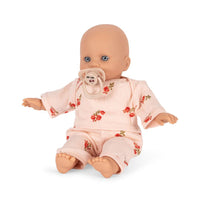 Konges Sløjd Stoffpuppe Elisa in Rosie Blush – weiche Bio-Baumwollpuppe mit rosa Kleidung, ca. 34 cm groß, für Kinder ab 12 Monaten.