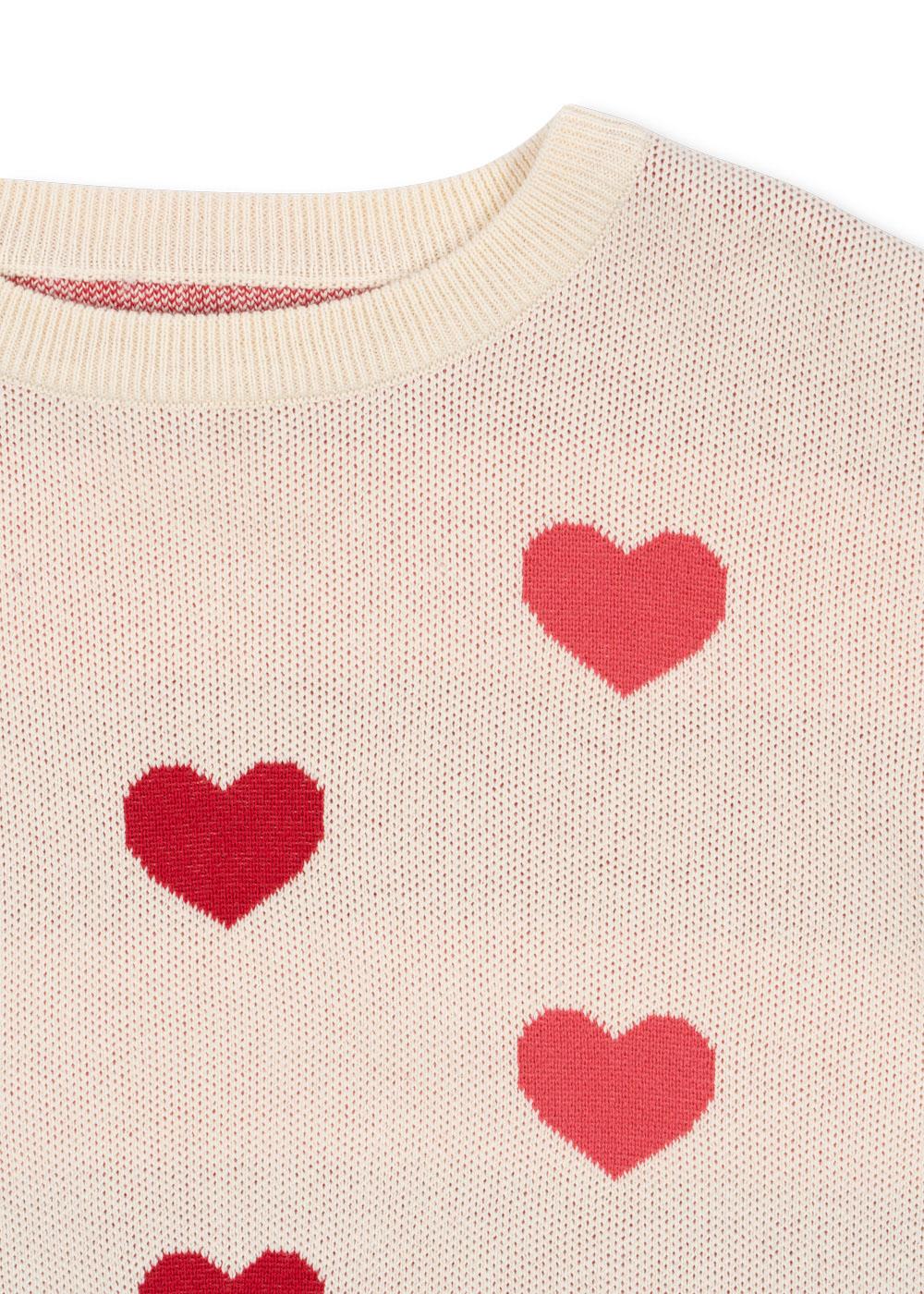 Konges Sløjd Strick-Pullover "Lapis" Coeur Colore Duo Pink