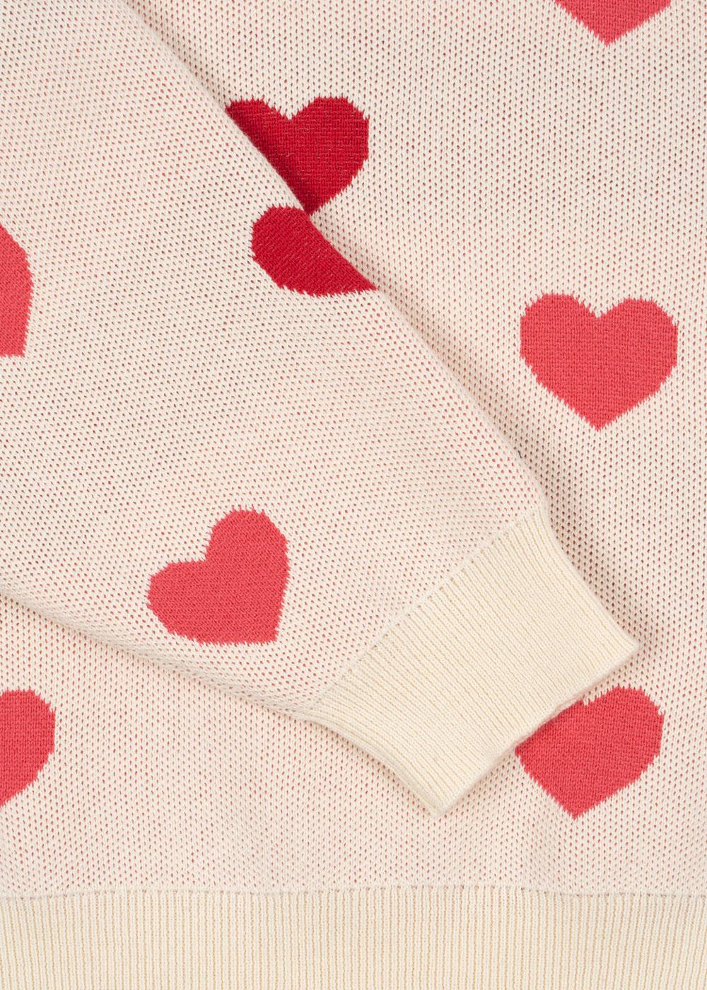 Konges Sløjd Strick-Pullover "Lapis" Coeur Colore Duo Pink