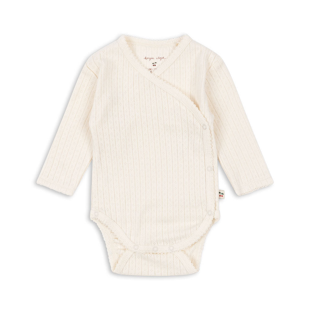 Konges Sløjd Newborn-Body "Minnie" Antique White