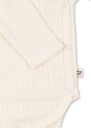 Konges Sløjd Newborn-Body "Minnie" Antique White