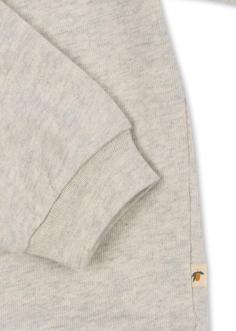Konges Sløjd Polo Sweatshirt "Spotty" Off White Melange