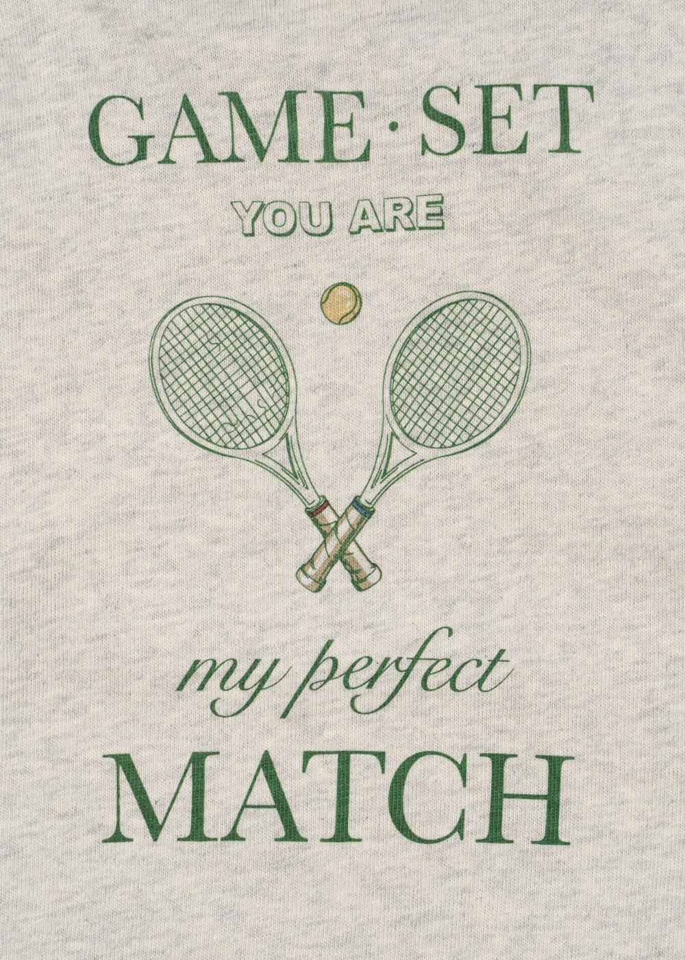 Konges Sløjd Polo Sweatshirt "Spotty" Off White Melange