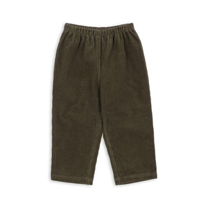 Konges Sløjd Hose „Sully“ in Kalamata – grüne Kinderhose aus Bio-Baumwolle mit elastischem Bund