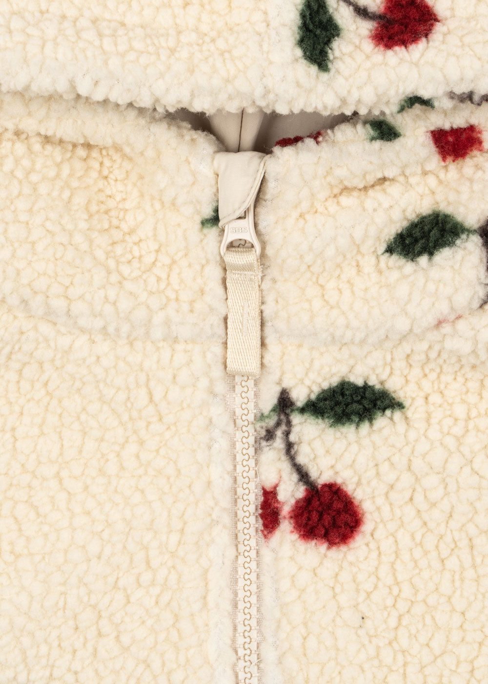 Konges Sløjd Fleece Jacke Teddy Hoodie "Jody" Ma Grande Cerise