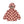„Konges Sløjd Fleece Jacke Teddy Hoodie 'Jody' in Coeur Mellow mit Herzchen-Muster – warme Kapuzenjacke für Kinder aus recyceltem Fleece“