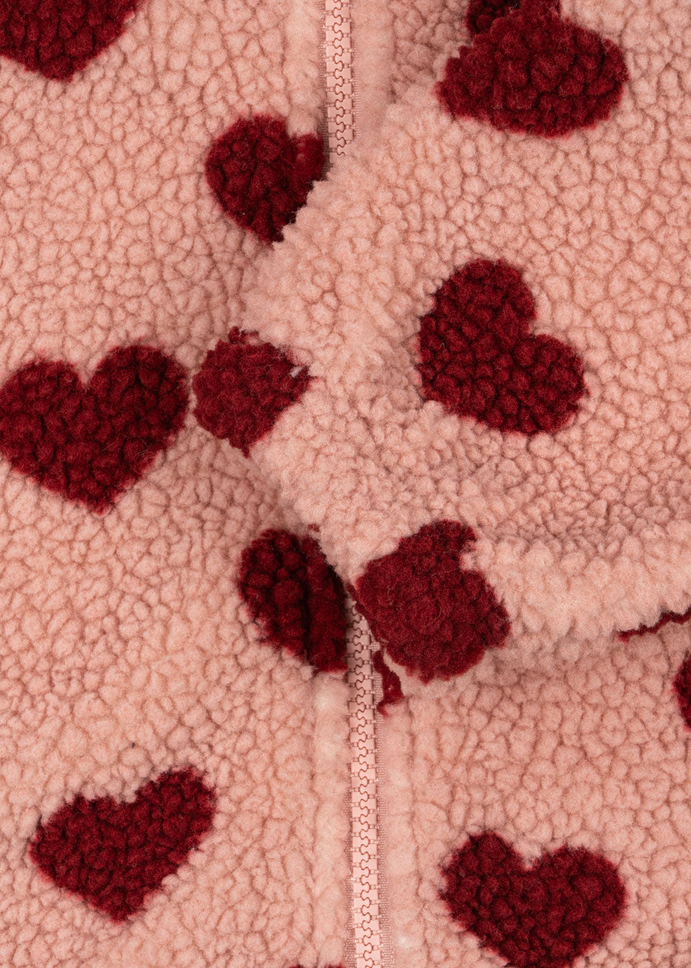 Konges Sløjd Fleece Jacke Teddy Hoodie "Jody" Coeur Mellow