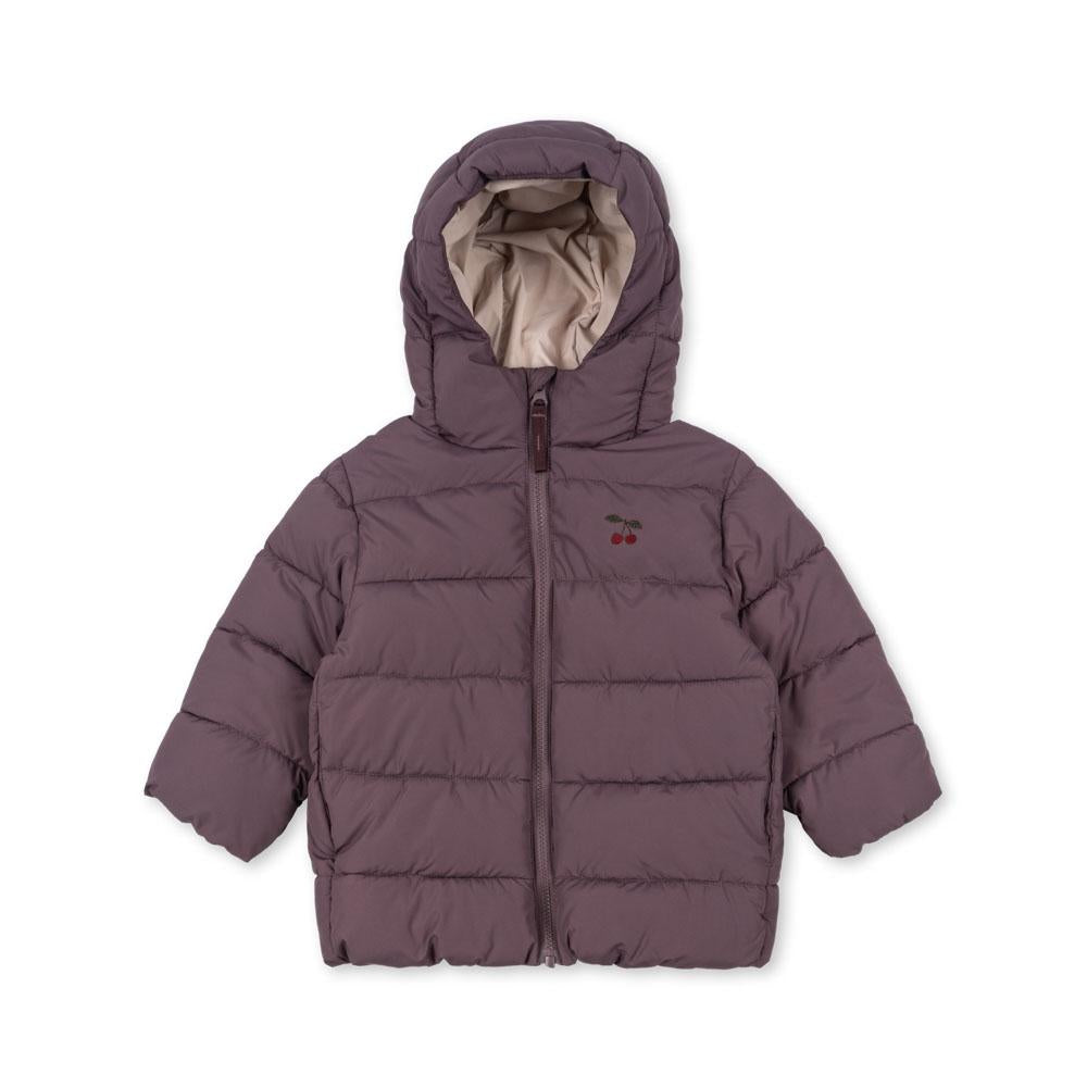 „Konges Sløjd Winterjacke 'Alpi' in Hortensia– warme, wasserabweisende Kinderjacke mit Kapuze und recycelter Thermolite®-Füllung“