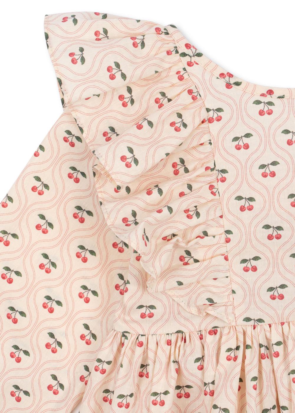 Konges Sløjd Kleid "Cianna" Bow Cherry Pink Motiv