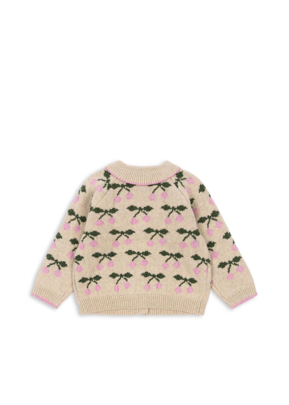 Konges Sløjd Strick-Jacke "Collar" Cherry