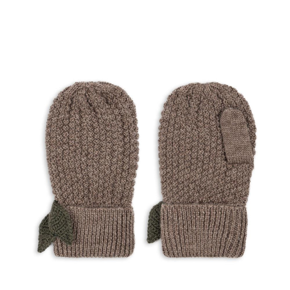 Konges Sløjd Baby-Handschuhe "Fruity" Bunny Brown Melange