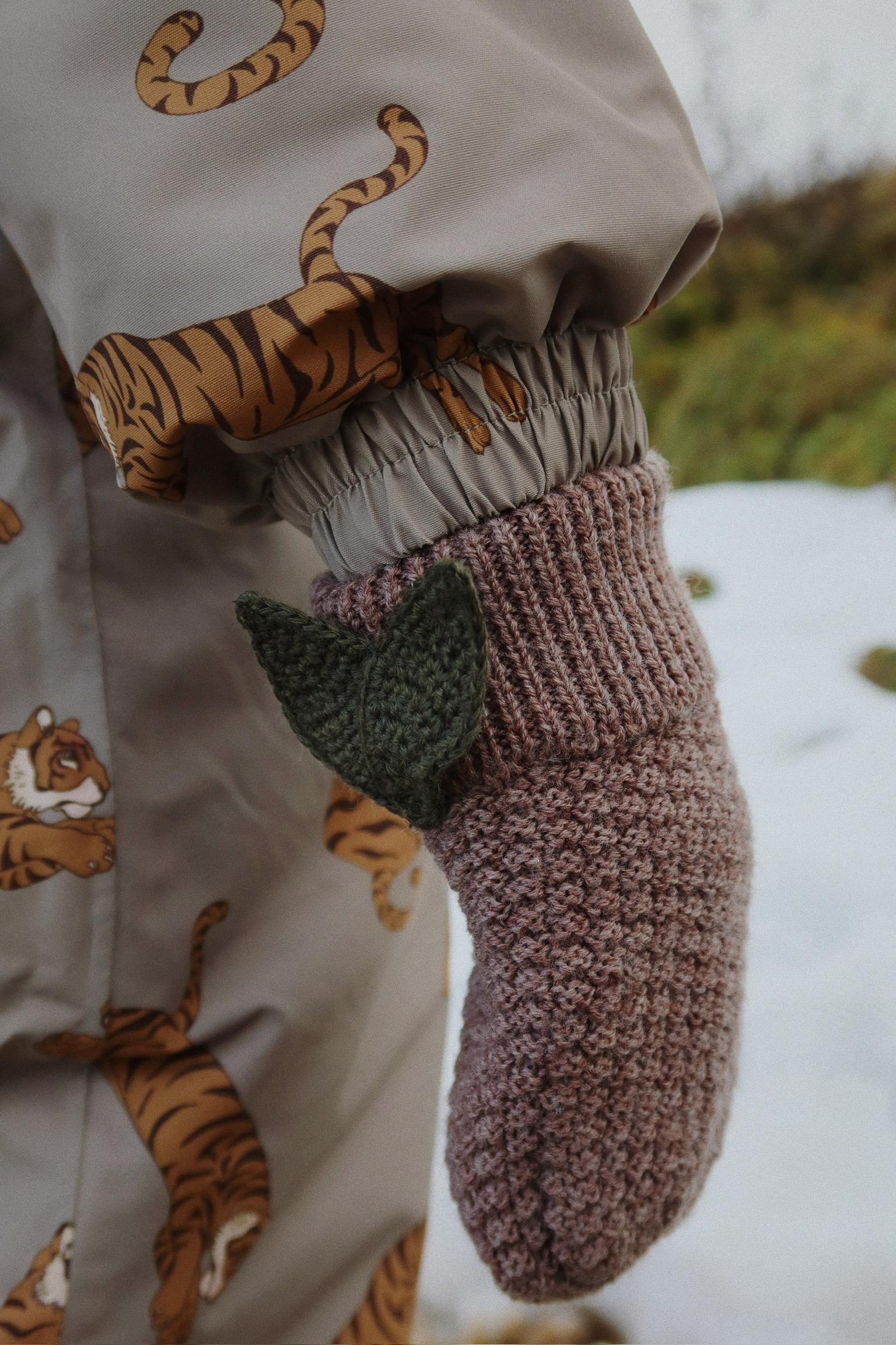 Konges Sløjd Baby-Handschuhe "Fruity" Bunny Brown Melange