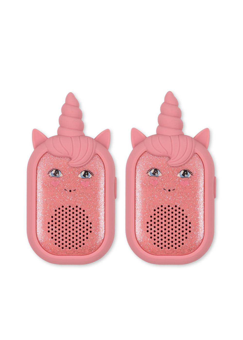 Konges Sløjd Walkie-Talkie Set Sparkling Pink, zwei rosa Kinder-Walkie-Talkies im skandinavischen Design