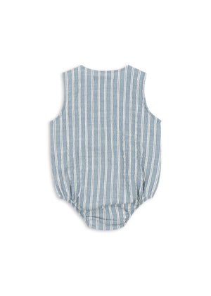 Konges Sløjd Romper Kurzarm "Elliot" | Trio Bleu Stripe