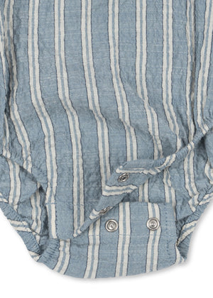 Konges Sløjd Romper Kurzarm "Elliot" | Trio Bleu Stripe